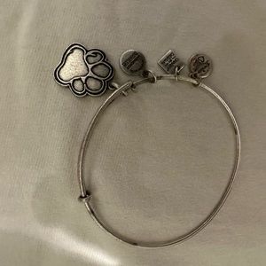 2 Alex and Ani Bangles Animal Paw Print expandable Bangle